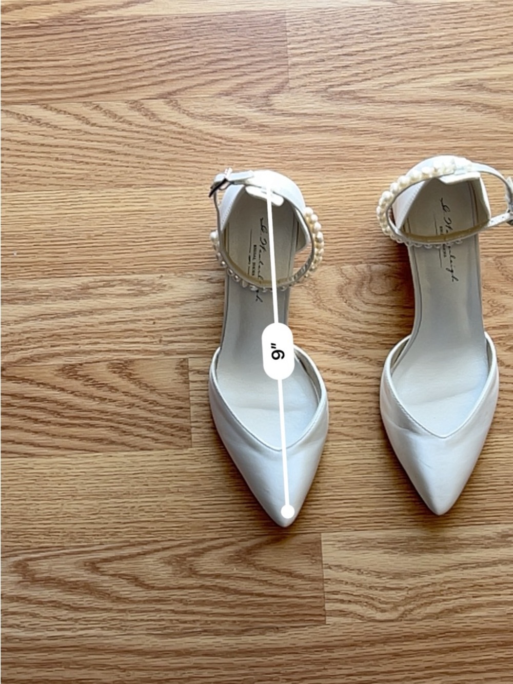 G. Westerleigh Madison Bridal Shoes Size 37 White - Picture 9 of 12